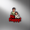 Ho Ho Happy! - Fridge magnet