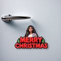 Merry Christmas personalized fridge magnet gift India — Minetoon