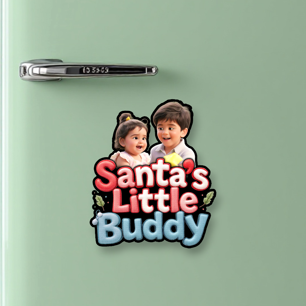 Santa's Little Buddy - Fridge magnet