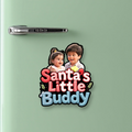 Santa's Little Buddy personalized fridge magnet gift India — Minetoon
