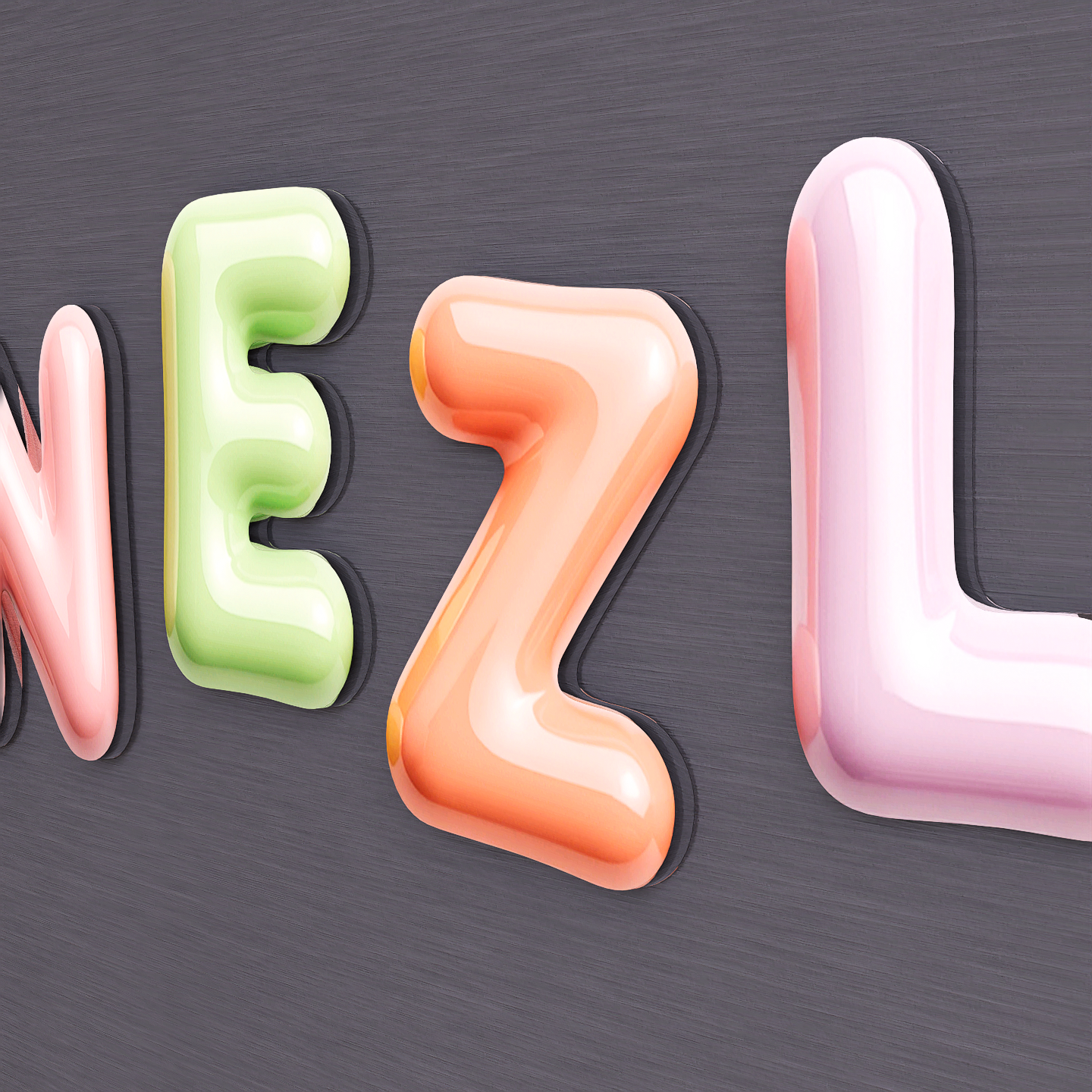 Name fridge magnet - Ceramic look