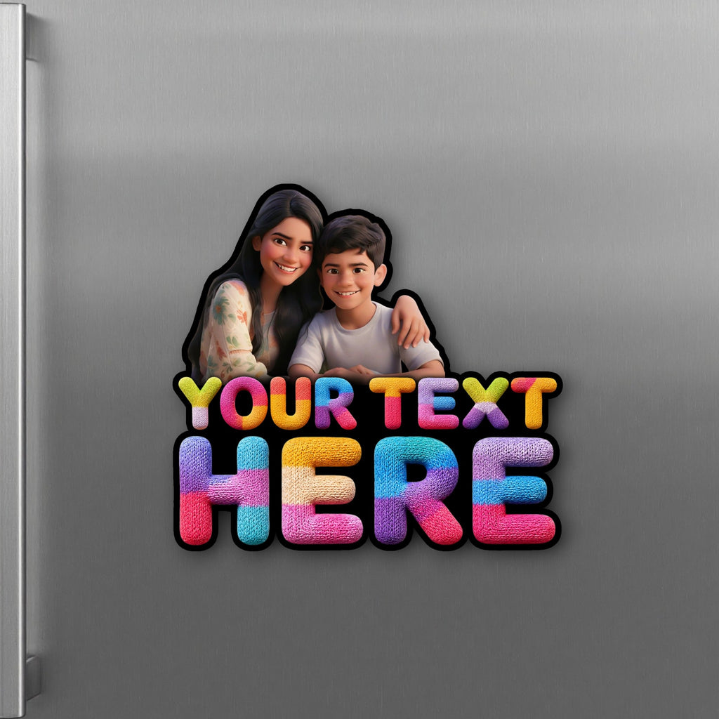 Personalized Fridge Magnet With Photo & Custom Text - Style 11