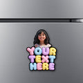 Personalized Fridge Magnet With Photo & Custom Text - Style 10