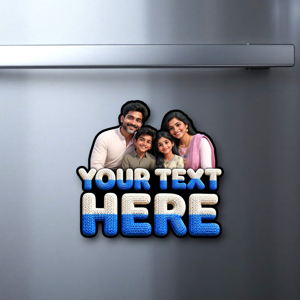 Personalized Fridge Magnet With Photo & Custom Text - Style 05