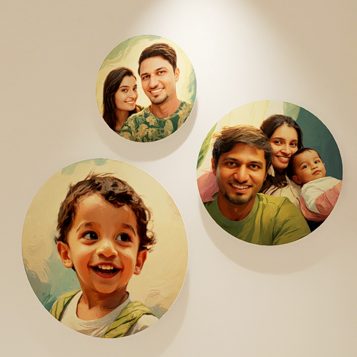 Personalized decor wall plate