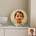 Personalized Decor Plate With Stand — Custom Photo Art