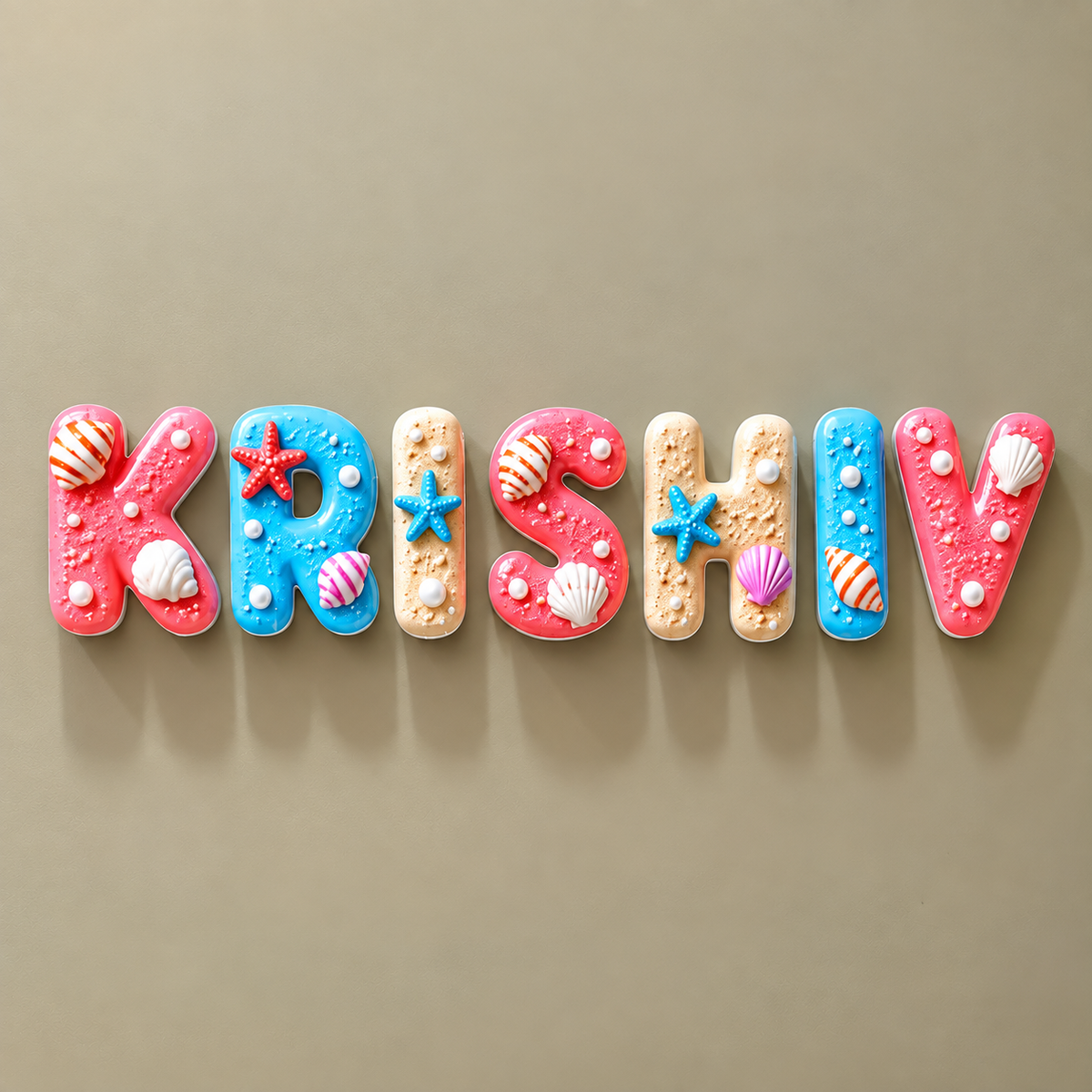 Personalized Kids Name- Fridge Magnet (2-inches height)