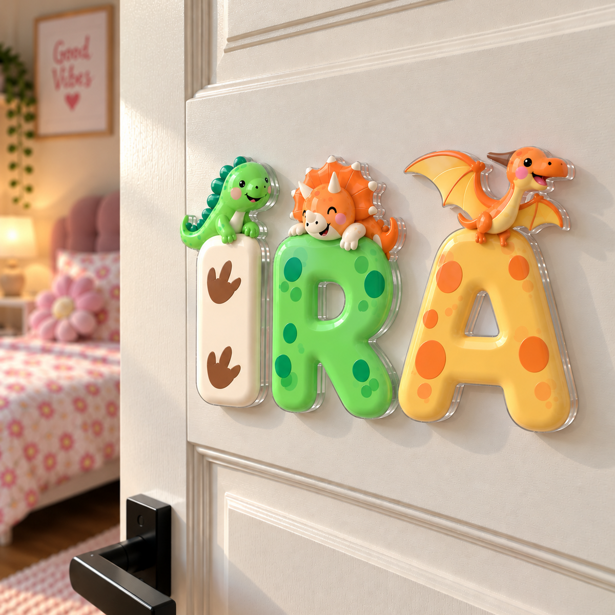 Stickable Personalized Kids’ Name Door Sign (3-inches height)