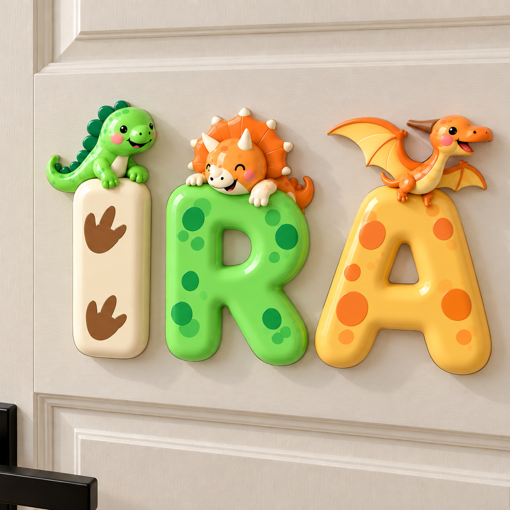 Stickable Personalized Kids’ Name Door Sign (3-inches height)