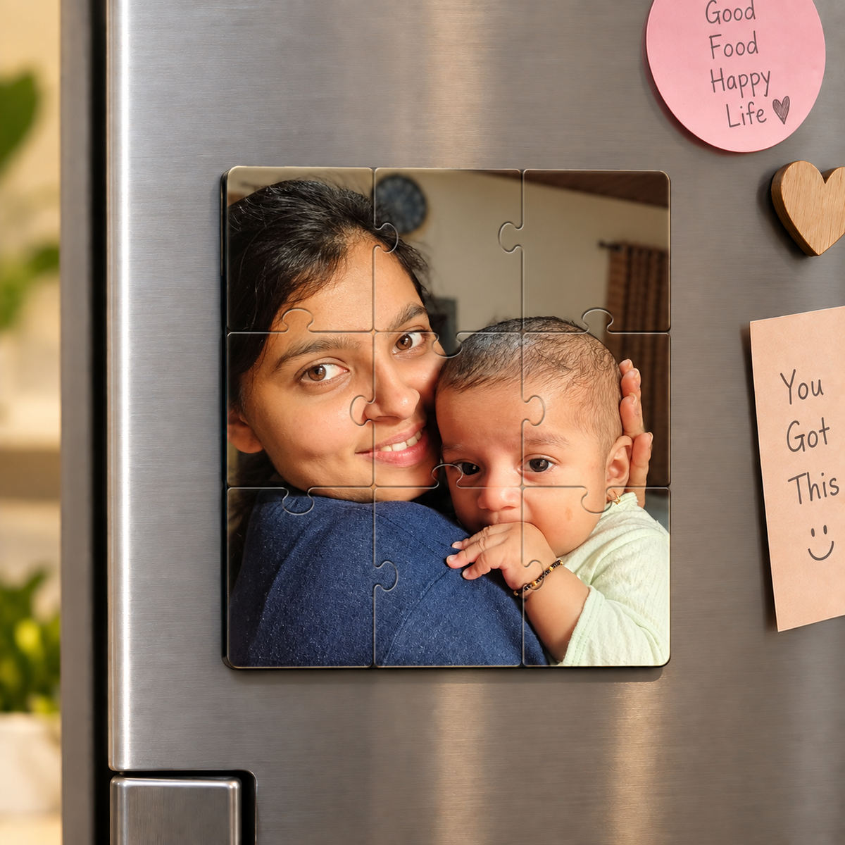 Magnetic Puzzle 4x4 Inch — Personalized Photo Puzzle