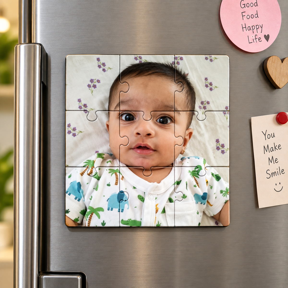 Magnetic Puzzle 4x4 Inch — Personalized Photo Puzzle