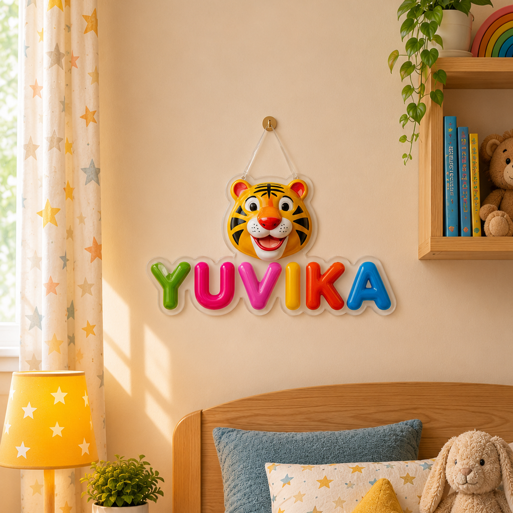 Kids Nameplate — Ceramic Look | Personalized Name Plate