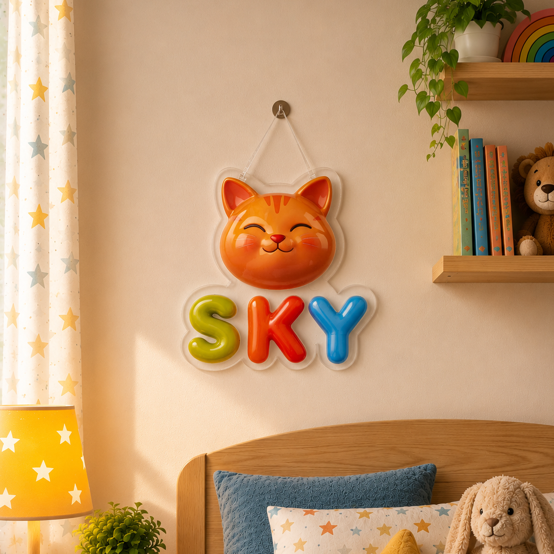 Kids Nameplate — Ceramic Look | Personalized Name Plate