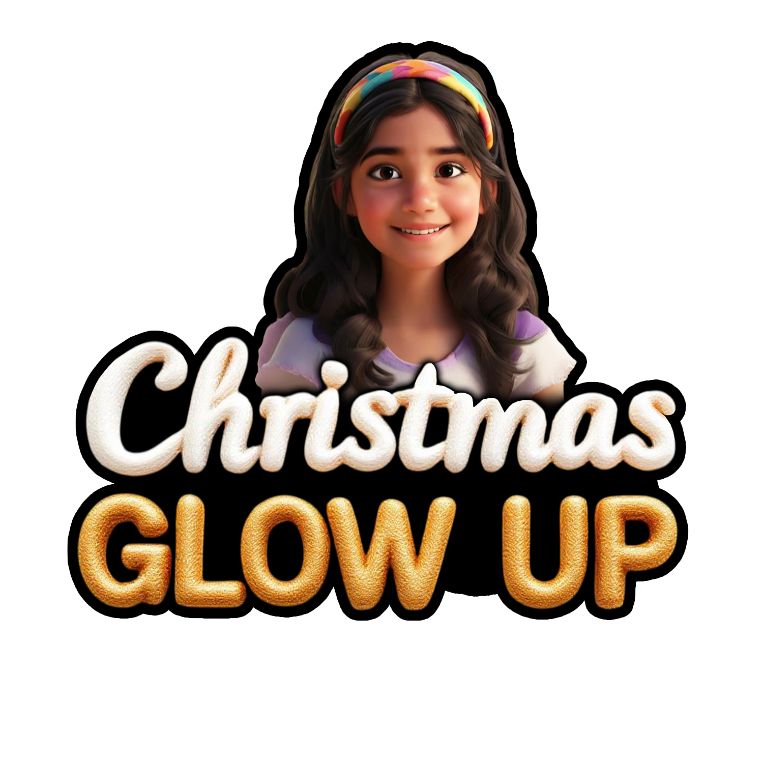 Christmas Glow Up - Fridge magnet