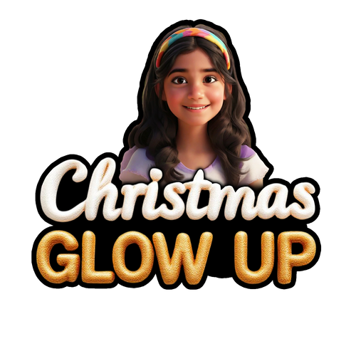 Christmas Glow Up personalized fridge magnet gift India — Minetoon