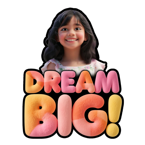 Deram Big personalized fridge magnet gift India — Minetoon