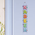 Kids Nameplate — Vertical Ceramic Look