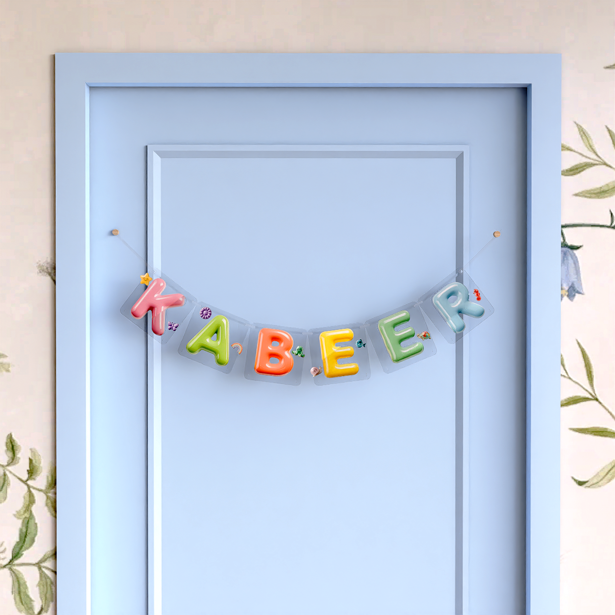 Personalized name Bunting/garland - Ceramic look