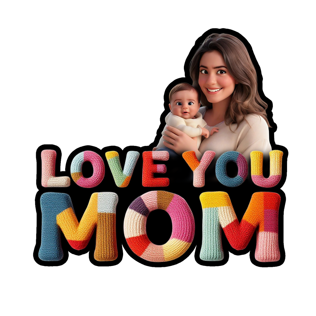 Love you mom - Fridge magnet