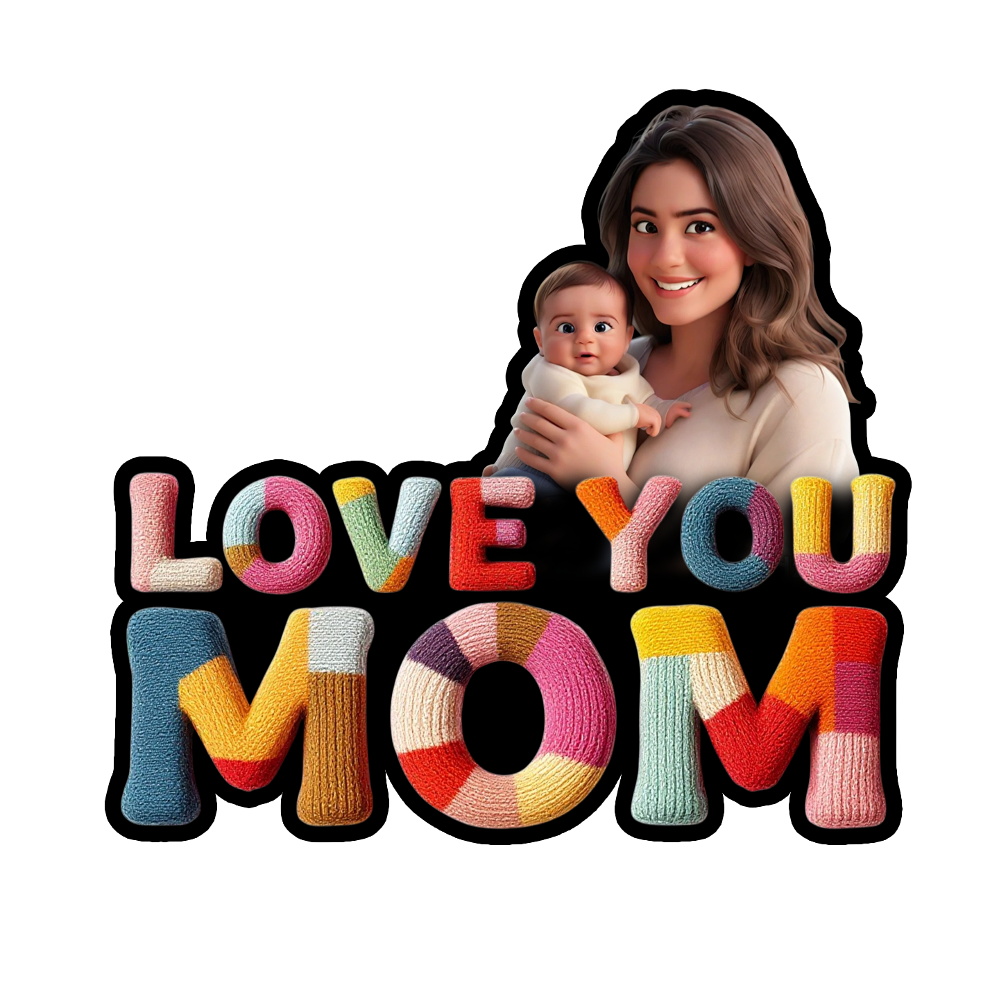Love you mom - Fridge magnet
