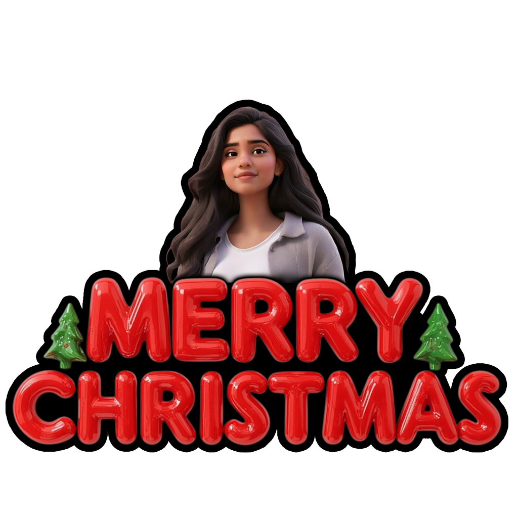 Merry Christmas - Fridge magnet