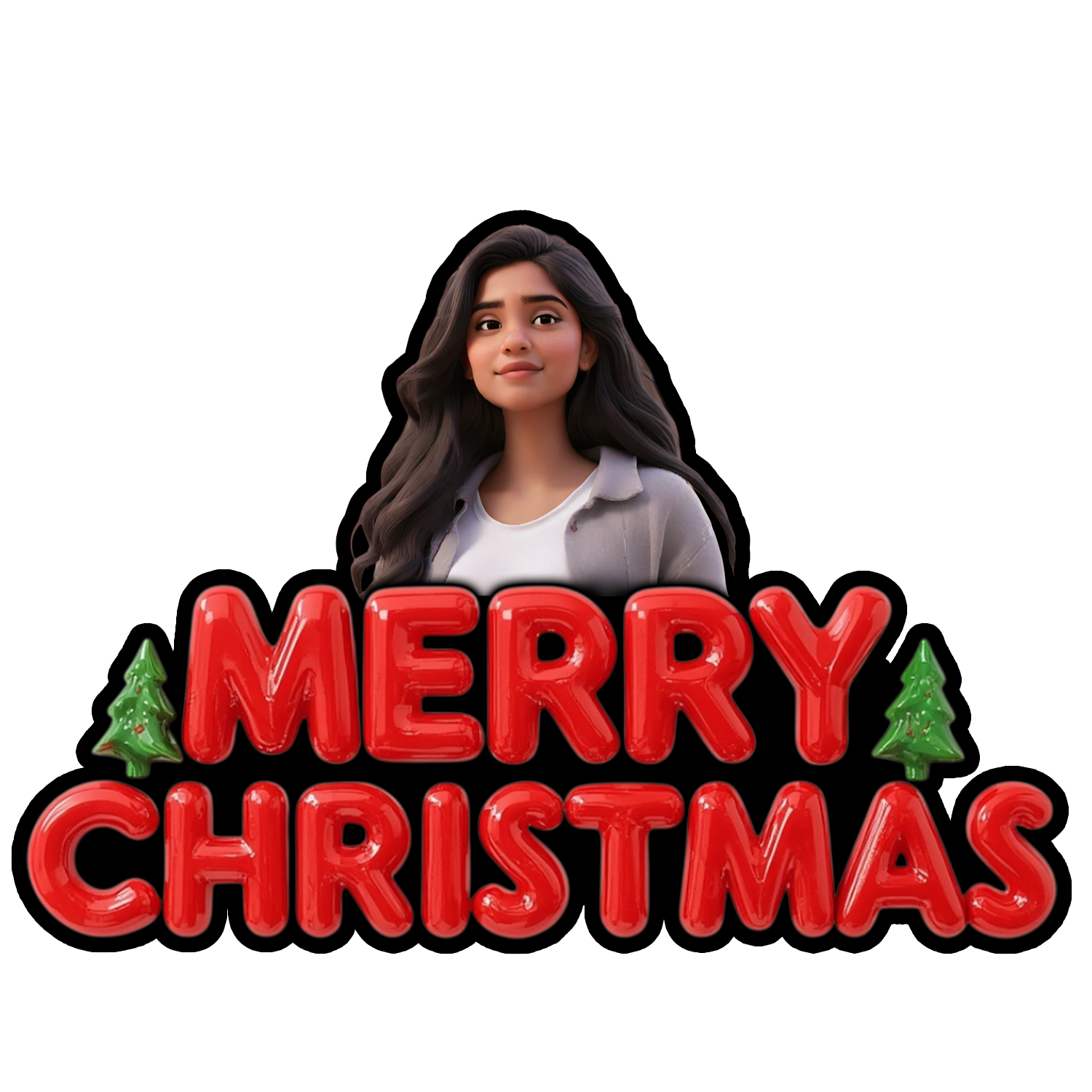 Merry Christmas - Fridge magnet