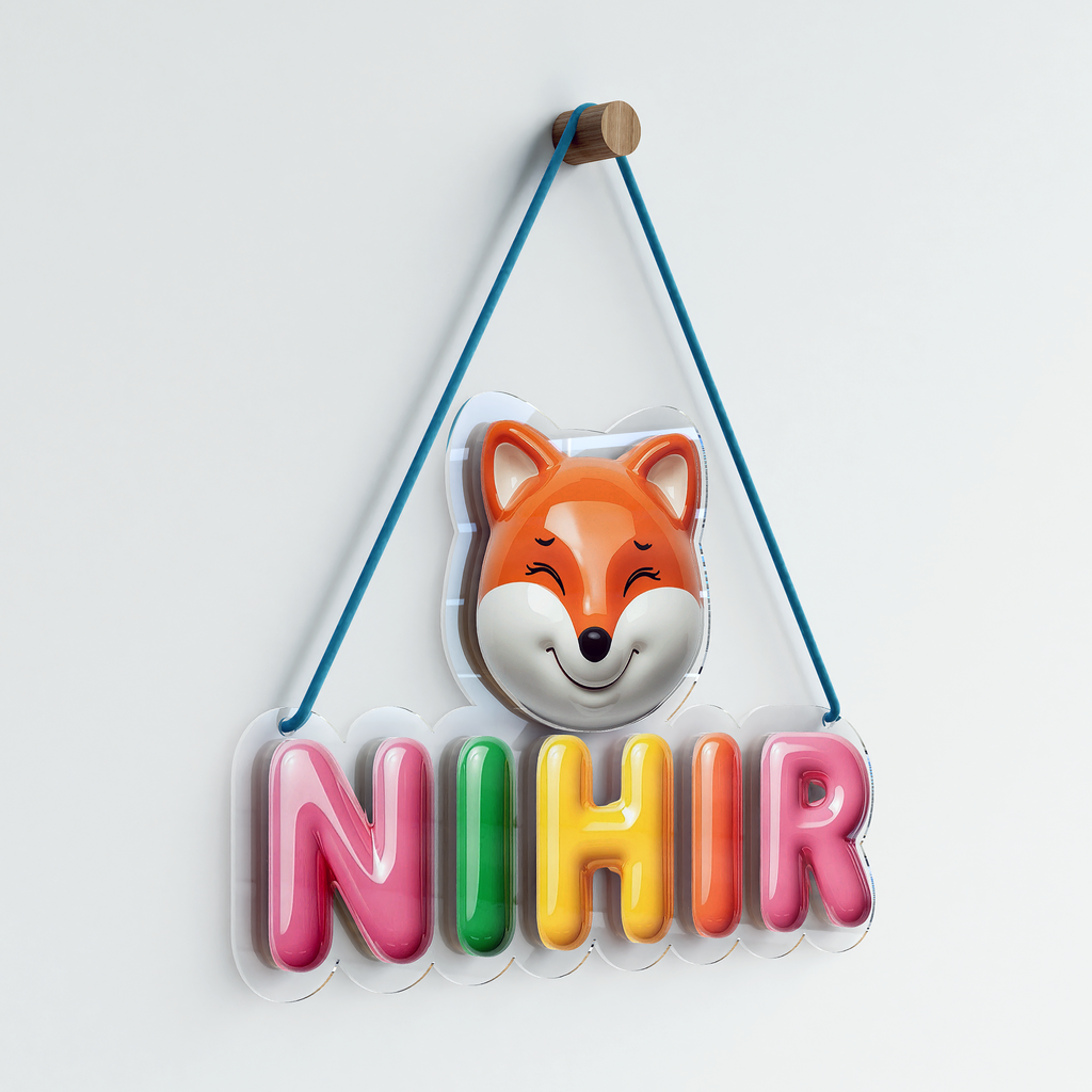 Kids nameplate - Ceramic look