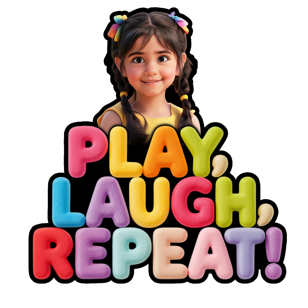 Play laugh repeat - Fridge magnet