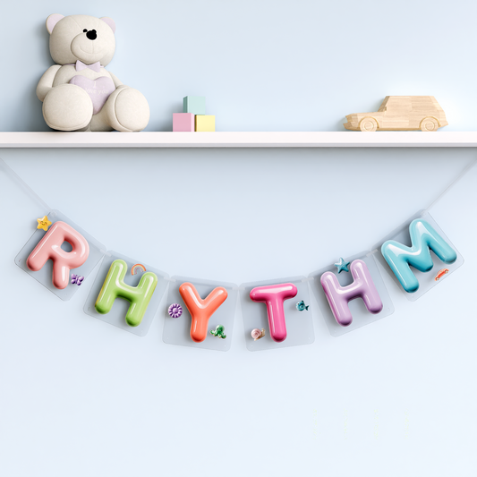 Personalized name Bunting/garland - Ceramic look
