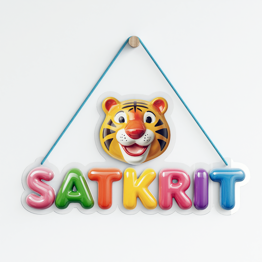 Kids nameplate - Ceramic look