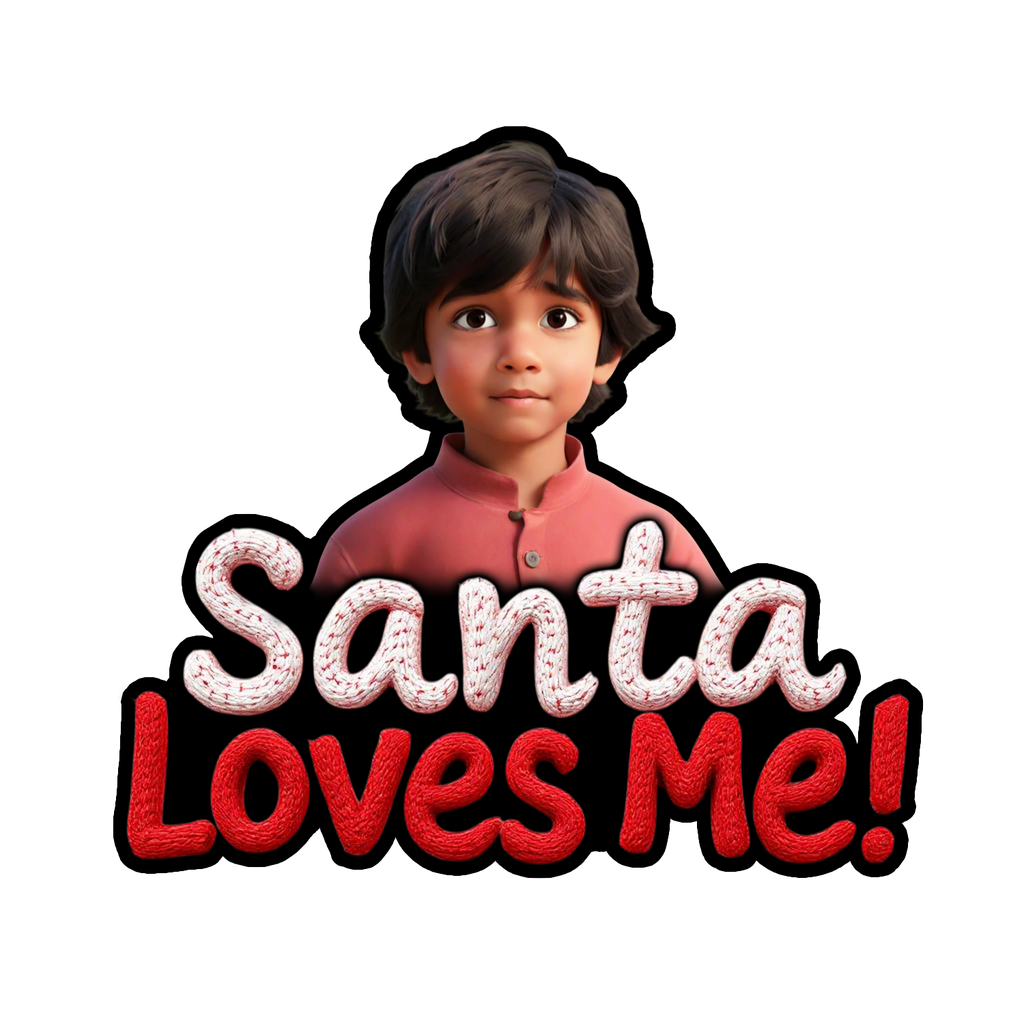 Santa Loves Me! - Fridge magnet