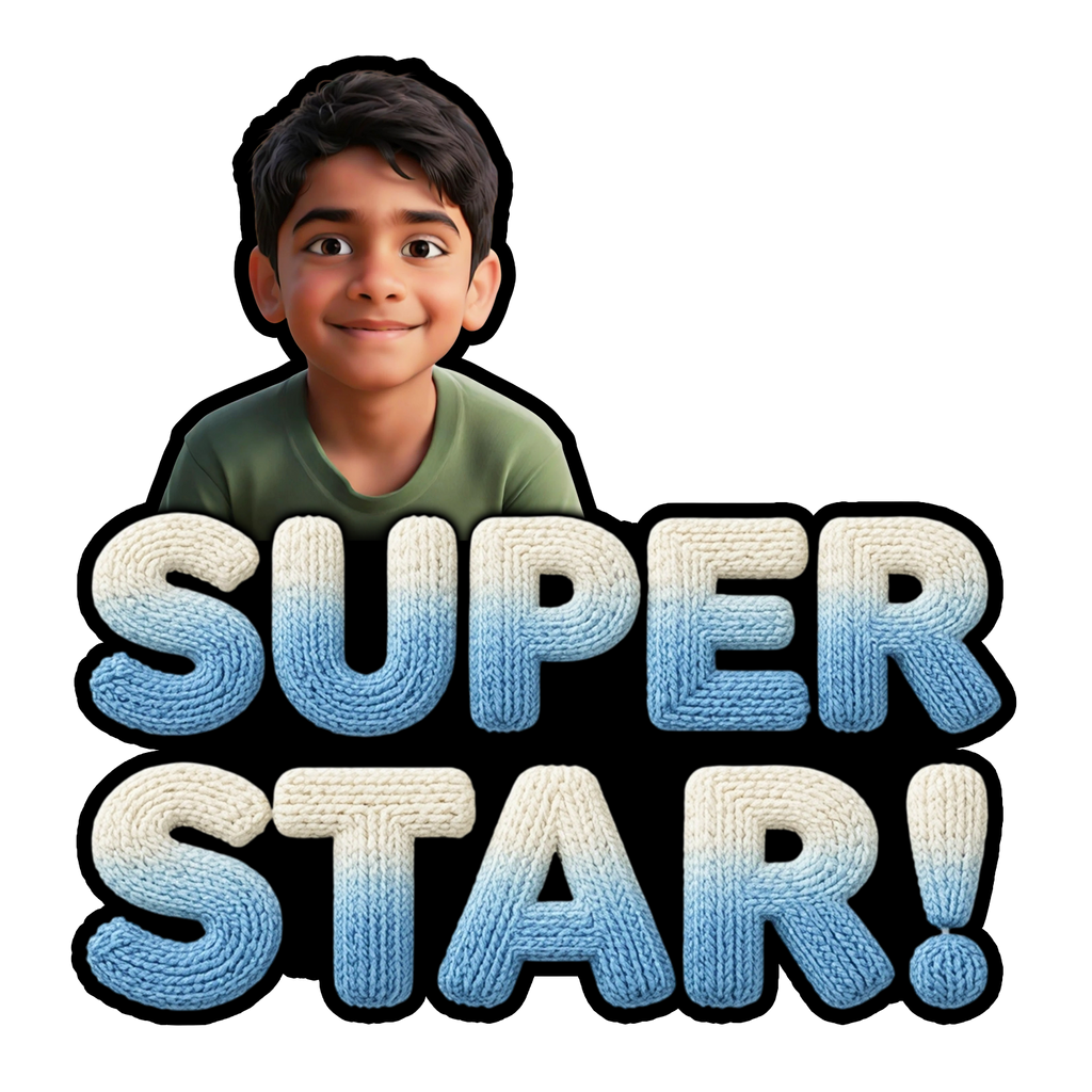 Super star personalized fridge magnet gift India — Minetoon