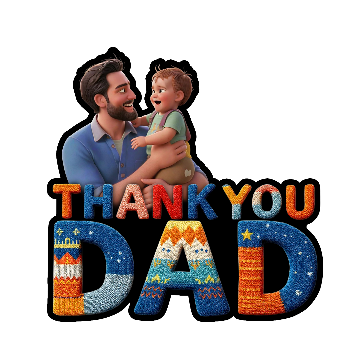Thank you dad - Fridge magnet