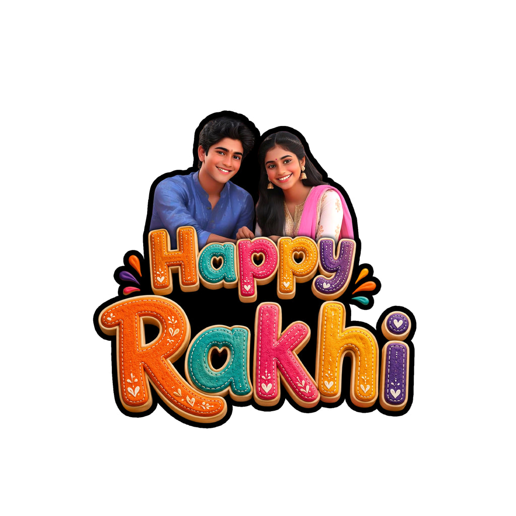 Happy Rakhi — Personalized Fridge Magnet 04