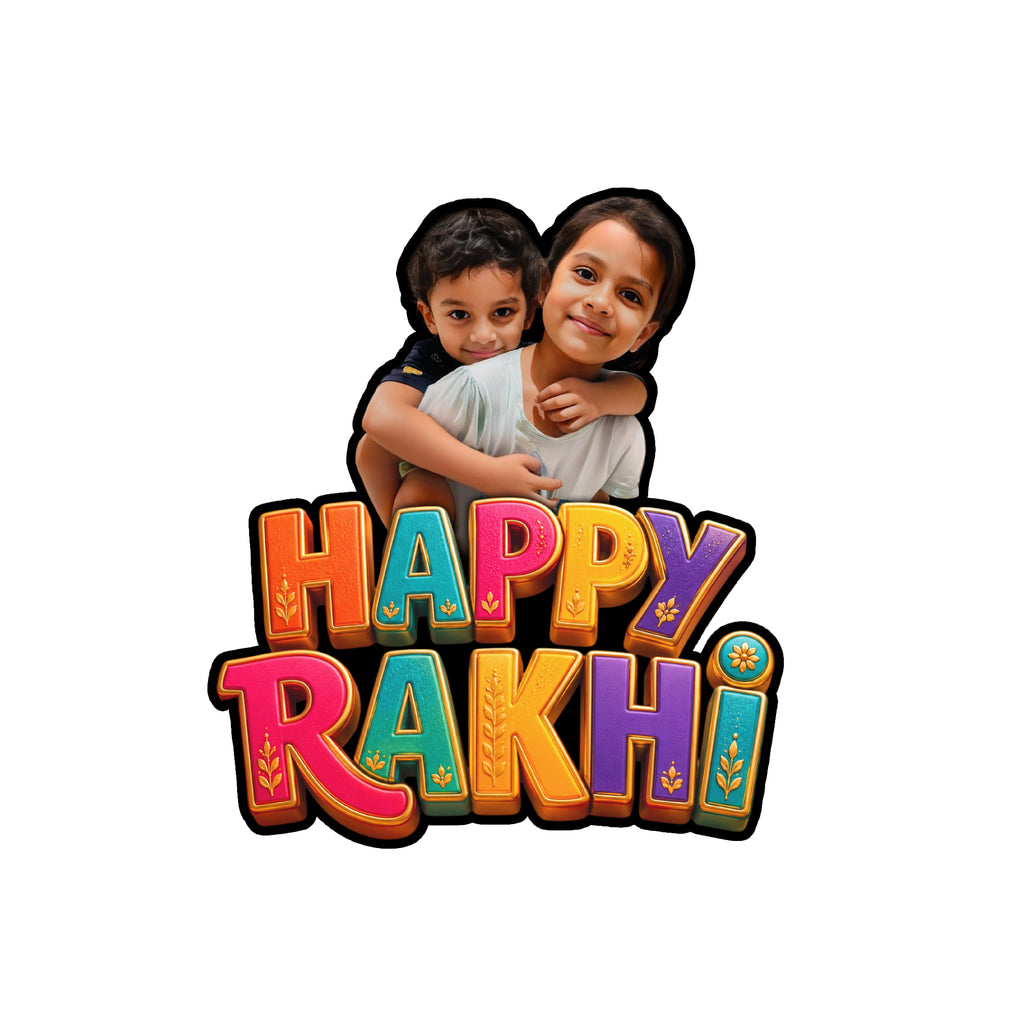 Happy Rakhi — Personalized Fridge Magnet 01