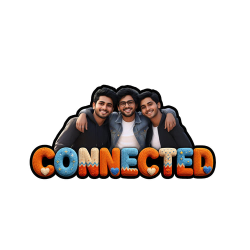 Connected — Personalized Fridge Magnet