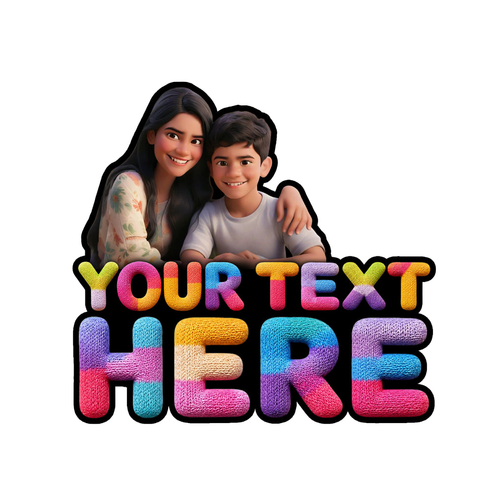 Personalized Fridge Magnet With Photo & Custom Text - Style 11