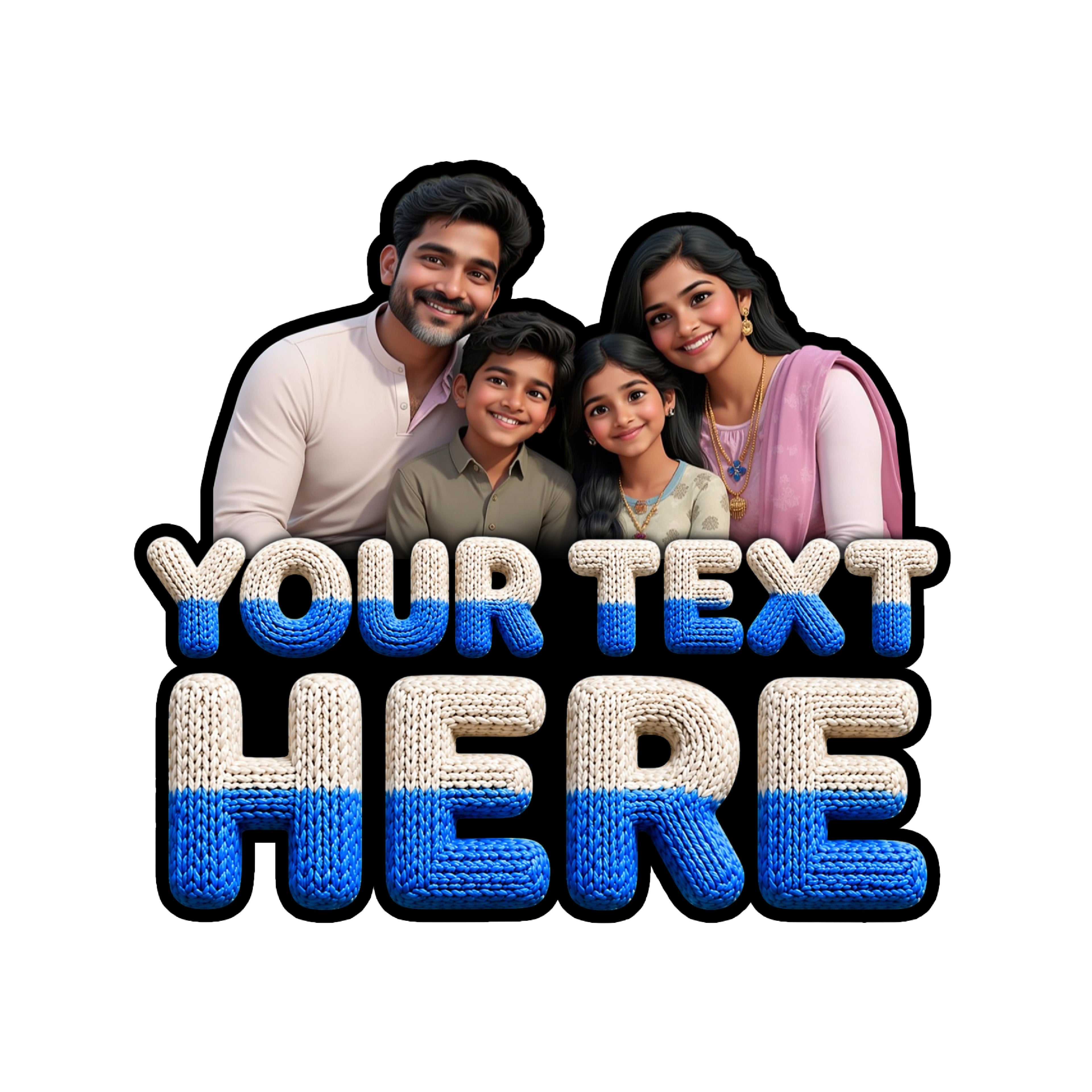 Personalized Fridge Magnet With Photo & Custom Text - Style 05