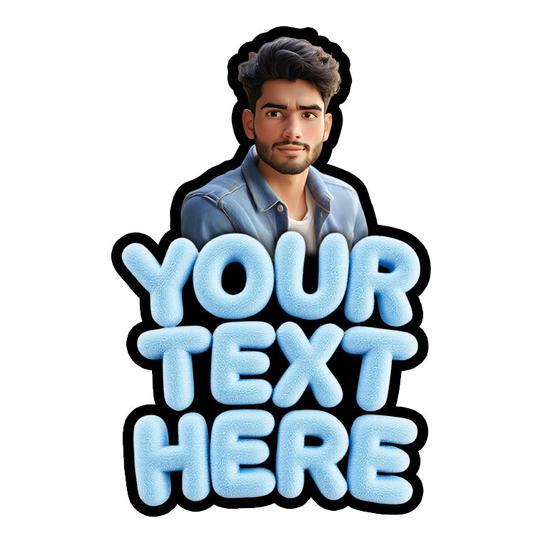 Personalized fridge magnet with photo