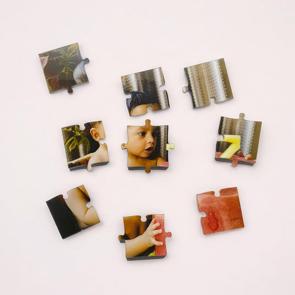 Custom magnetic photo puzzle gift for special occasions