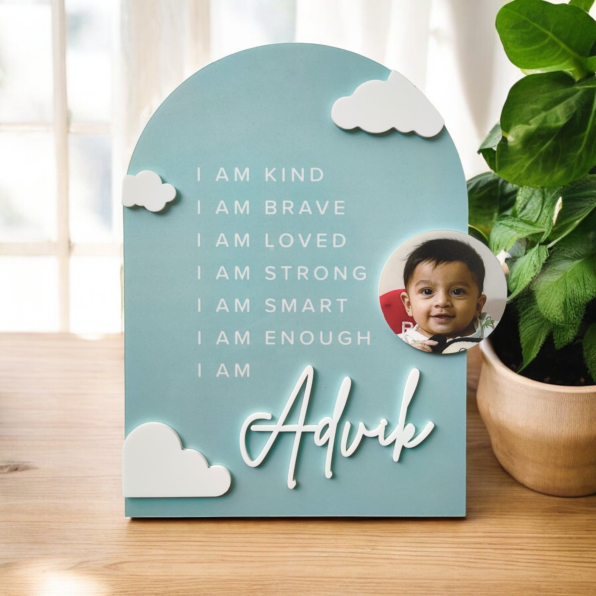 Personalized Positive Affirmation Frame for Kids | New Baby & Birthday ...