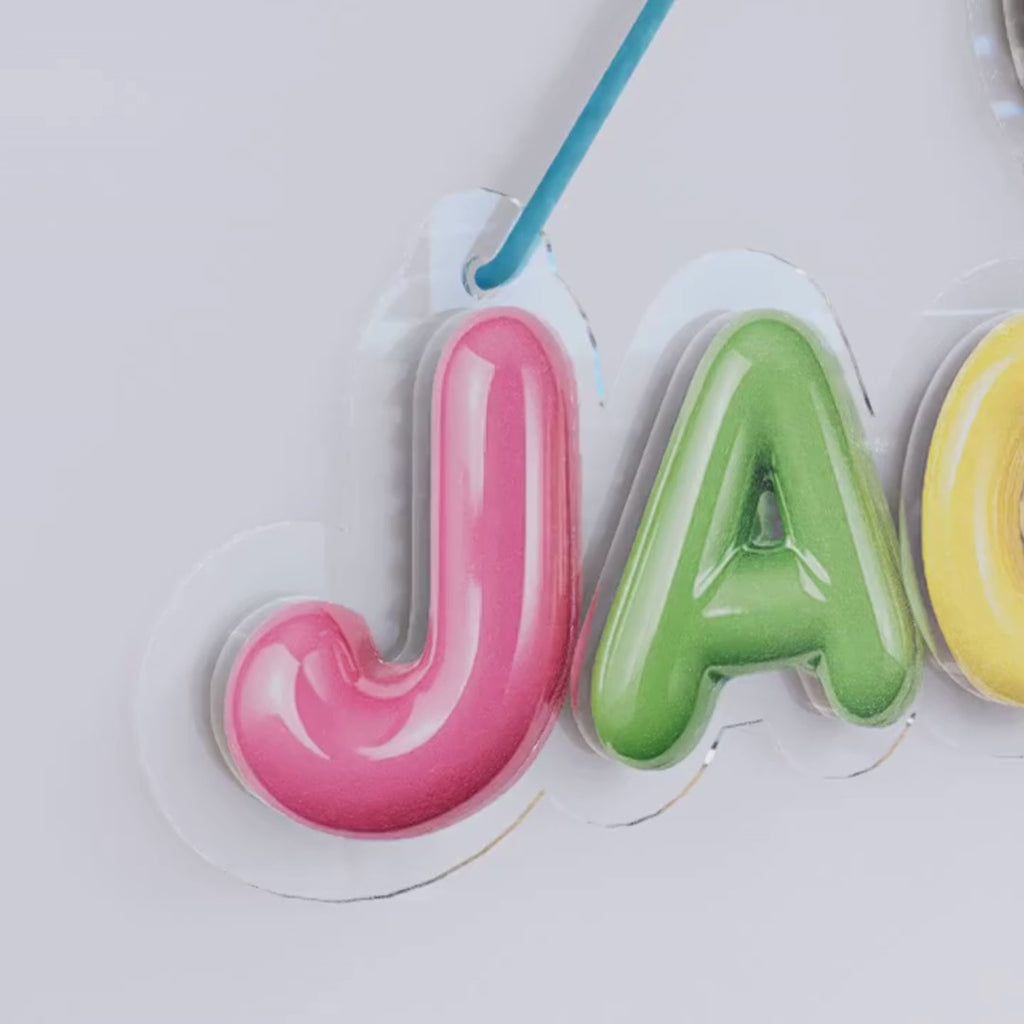 Kids nameplate - Ceramic look