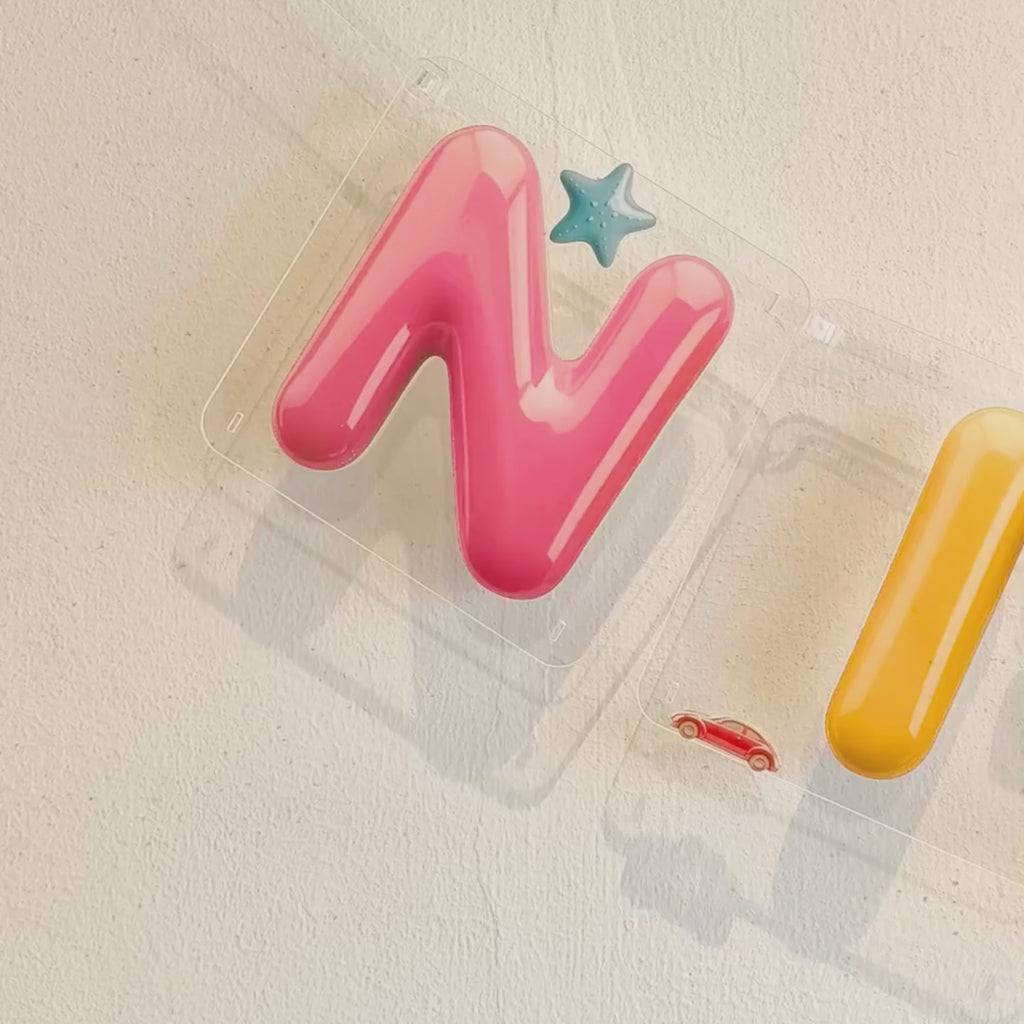 Kids nameplate horizontal - Ceramic look