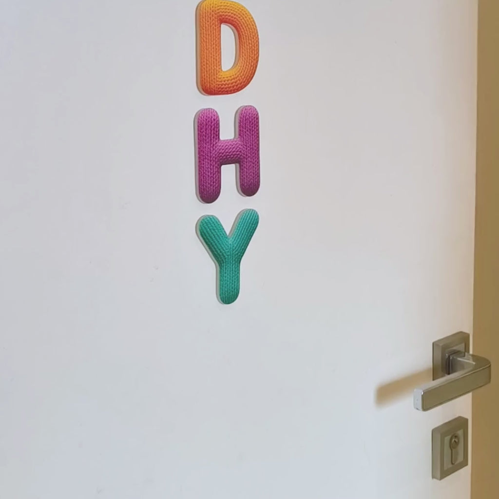 Stickable Kids name (3-inches height)